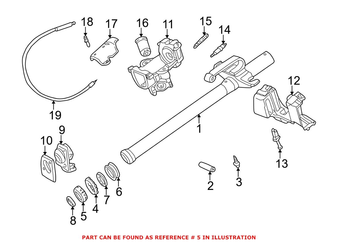 BMW Steering Column Joint Link Ball 32311092847